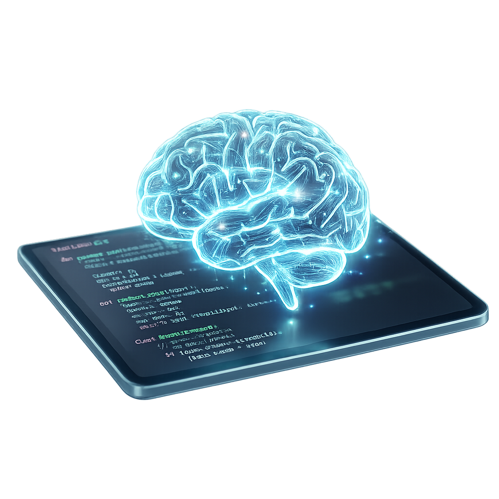 AI brain hologram — Banjo Tech